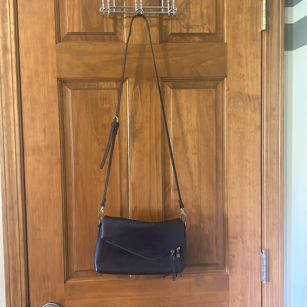 Navy Over the Shoulder Purse